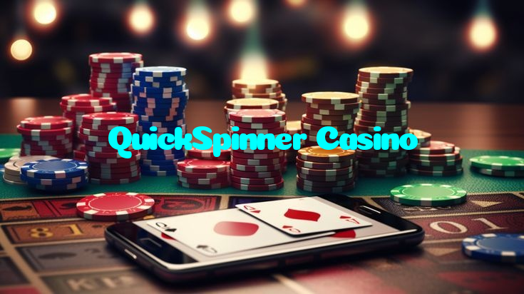 QuickSpinner Casino casino presented on mobile device in Pakistan with slots and live games